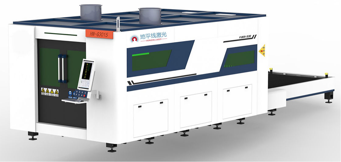 1500W 4000W Máy cắt Laser sợi CNC IPG MAX 3015 Bàn trao đổi có nắp
