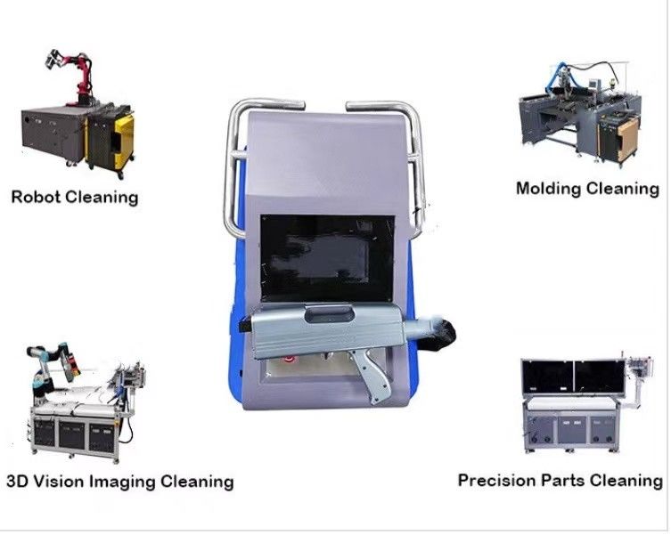 Làm mát bằng không khí cầm tay Công suất 480W Sơn Laser và Tẩy rỉ