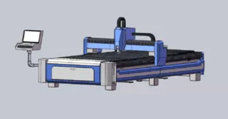 Máy cắt Laser sợi quang 1200mm Răng cưa 1064nm Độ chính xác cao