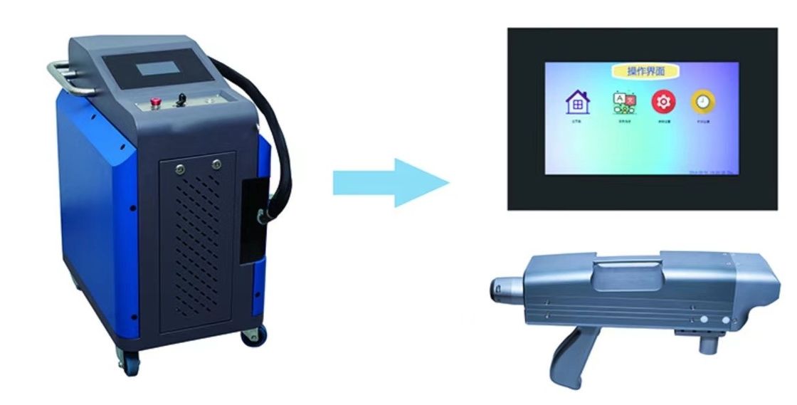 Tính linh hoạt 1064nm 0,01mm Laser loại bỏ vết rỉ và sơn