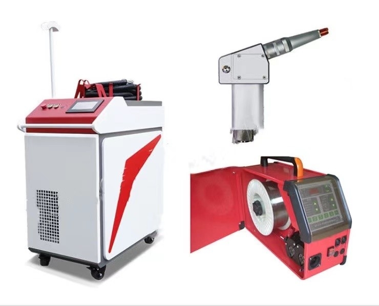 Máy hàn laser cầm tay đôi con lắc 1000W CW với bộ nạp dây tự động