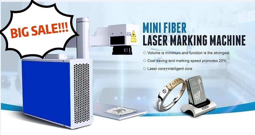 Máy khắc laser sợi quang 30W Máy tính để bàn kim loại điều khiển EZCAD 10,64um