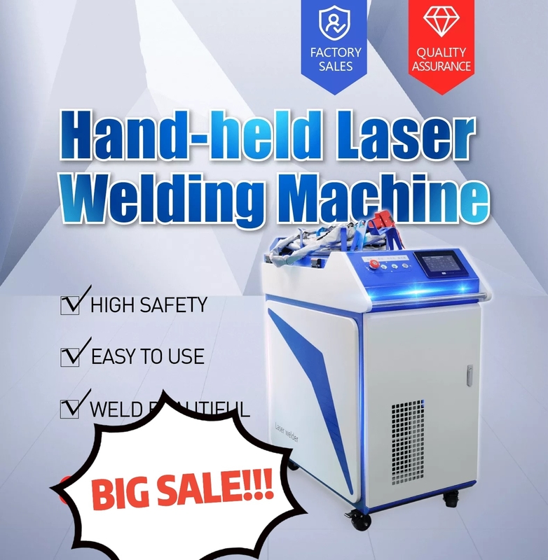Máy hàn laser cầm tay Argon Arc 3000W CW 120mm / S với bộ nạp dây tự động